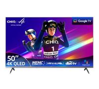CHiQ TV Connectée 50 Pouces 4K UHD QLED Google TV (U50QST) | MEMC, Apple AirPlay & Contrôle Vocal Google, ALLM & VRR, Dolby Audio, Prime Video & YouTube
