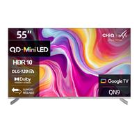 CHiQ Téléviseur M55QA9 Mini QLED 4K 55 Pouces (139 cm) TV, MEMC 60 Hz Local Dimming, DLG 120 Hz, HDR10, Chromecast intégré