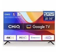 CHiQ U50JD Smart TV 50'' 4K Ultra HD, Google TV, HDR10, MEMC & ALLM, Bluetooth 5.1 et sans bordure