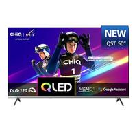 CHIQ U50QST 50 Pouces (127 cm) TV Smart Google TV QLED 4K UHD avec HDR10, ALLM & VRR, MEMC, Contrôle Vocal, Design Métallique Ultra-Fin, Dolby Audio, Wi-FI 2.4G/5G (Nouveau Modèle)