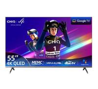 CHiQ U55QST - TV Connectée 55 Pouces - 4K UHD QLED Google TV - Commande Vocale - Design Métal Ultra Mince