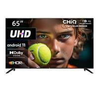 CHiQ U65H7A, 65 inch (165cm), Android TV, Smart TV, UHD, 4K, Google Play, Googly Assistant, Netflix, Prime Video, Youtube, Bluetooth, HDR, Dolby Vision, Borderless Screen, Noir