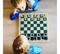 ?chiquier De Tournoi En Cuir Pu 34.5x34.5cm Pour Enfants, Jeux ?ducatifs, Plateau De Jeu, Jouet Pour Divertissement