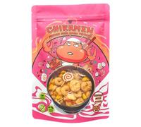 CHIRAMEN Garnitures de ramen mélangées séchées, crevettes, cake au poisson, squid, imitation crabe, œufs, parfait pour les boules de tasse.