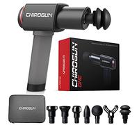 ChiroGun ONE Pistolet de massage vibrant avec sac de transport | Massage de qualité supérieure en aluminium avec 6 embouts et 6 niveaux d'intensité jusqu'à 3200 chocs, 5 heures d'autonomie