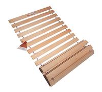 Chirollet® Sommier 90x190 cm | sans Montage & antidérapant | Supporte 300 kg | Fabriqué en Allemagne | Sommier à Lattes Roulant 90x190 cm en Bois Massif de Haute qualité | Garantie de 10 Ans