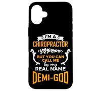 Chiropracteur Demi-Dieu - Dicton drôle de chiropracteur Coque pour iPhone 16 Plus