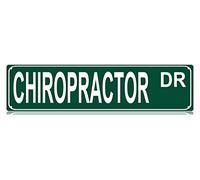 Chiropractor - Plaque en métal amusante pour chambre à coucher, ferme, maison, bar, garage, grotte d'homme, cadeau 10,2 x 40,6 cm