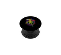 Chirp! Perruche de Super-héros drôle avec Cape et Masque PopSockets PopGrip Adhésif