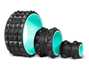 Chirp Wheel XR set de 3 rouleaux de massage - 25 cm acupression, 15 cm pouce pétrisseur, 10 cm nuque - Soulagement des tensions, maux de tête & massage des tissus profonds