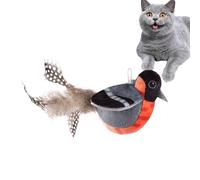 CHIRPER CAT Toy - Conception d'oiseaux interactifs, ailes battantes réalistes, capteur de mouvement automatique | Divertissement de jeu de chaton, exercice de chasse aux chats en salle, jeu de fiançai