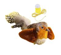 CHIRPING BIRD Cat Toy - Joue De Chaton Interactif, Chirp Activé Touch | Jouet D'exercice De Tweet Réaliste, Accessoire Pour Animaux De Compagnie Mignon De Catnip Avec Design Amusant Pour Les Chat