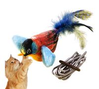 Chirping Bird Jouet pour chat | Jouet automatique rechargeable pour oiseaux - Fournitures portables pour animaux de compagnie, moineau battant pour chat de petite, moyenne et grande race