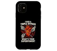 Chirurgie Cardiaque J'Ai survécu à Triple Bypass Fun Mens Superpower Coque pour iPhone 11