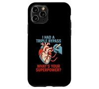 Chirurgie Cardiaque J'Ai survécu à Triple Bypass Fun Mens Superpower Coque pour iPhone 11 Pro