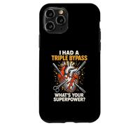 Chirurgie Cardiaque J'Ai survécu à Triple Bypass Fun Mens Superpower Coque pour iPhone 11 Pro