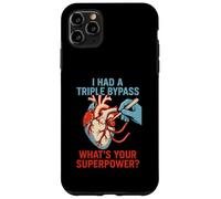 Chirurgie Cardiaque J'Ai survécu à Triple Bypass Fun Mens Superpower Coque pour iPhone 11 Pro Max
