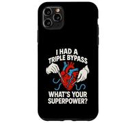 Chirurgie Cardiaque J'Ai survécu à Triple Bypass Fun Mens Superpower Coque pour iPhone 11 Pro Max