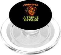 Chirurgie Cardiaque J'Ai survécu à Un Triple Pontage Amusant pour Les Hommes PopSockets PopGrip pour MagSafe