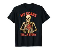 Chirurgie Cardiaque Mes Cicatrices racontent Une Histoire des Hommes Amusants Qui se rétablissent T-Shirt