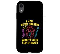 Chirurgie Cardiaque Quel est Votre Super Pouvoir ? Patient en Chirurgie Masculine Amusant Coque pour iPhone XR