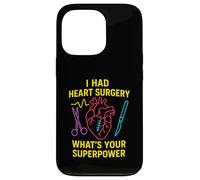 Chirurgie Cardiaque Quel est Votre Super Pouvoir ? Patient en Chirurgie Masculine Amusant Coque pour iPhone 13 Pro