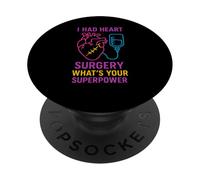 Chirurgie Cardiaque Quel est Votre Super Pouvoir ? Patient en Chirurgie Masculine Amusant PopSockets PopGrip Adhésif