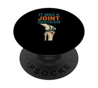 Chirurgie du Genou C'était Une décision Commune Amusante rétablissement des Hommes PopSockets PopGrip Adhésif
