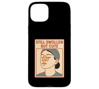Chirurgie du Nez Toujours enflée mais Mignonne patiente en Chirurgie pour Femmes Coque pour iPhone 15 Plus