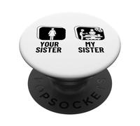Chirurgie Votre sœur Ma sœur, Mon frère, Un Chirurgien drôle PopSockets PopGrip Adhésif