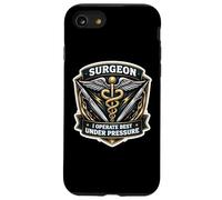 Chirurgien drôle Que j'opère Le Mieux, Docteur en Chirurgie sous Pression Coque pour iPhone SE (2020) / 7/8