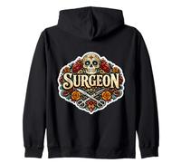 Chirurgien Jour des Morts Día De Los Muertos Mardi Gras Mexique Sweat à Capuche