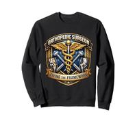 Chirurgien orthopédiste fixant Le Cadre Caducée Orthopédique Sweatshirt