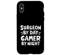 Chirurgien par Day Gamer by Night Salle d'opération Chirurgie Humour Coque pour iPhone X/XS