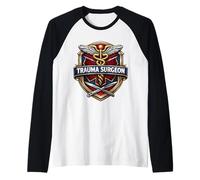 Chirurgien traumatologique Caducée Chirurgie Médecin MD Manche Raglan