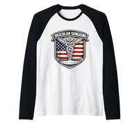 Chirurgien vasculaire américain Patriotique Chirurgie du caducée USA MD Manche Raglan