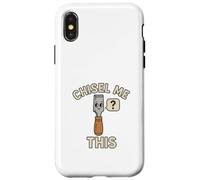 Chisel Me This Woodworking Pun Design de Menuisier Amusant Coque pour iPhone X/XS