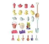 CHISHAYA Lot de 26 jouets de plage pour bébé, pour l'intérieur, la plage, creuser, le sable, jouer, outils de sable, piscine, seau de toboggan aquatique, cadeau (taille unique)
