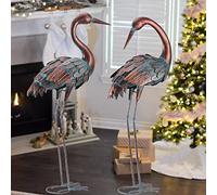 chisheen Statues de Grue de Jardin