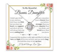 CHISIDE Cadeau bonus pour fille, collier bonus pour fille de la part de beau-père, cadeau de belle-fille de la part de belle-mère, cadeau de Noël pour belle-fille, collier pour belle-fille de la part