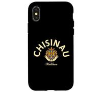 Chisinau Moldavie Chisinau maison Moldavie Emblème voyage en famille Coque pour iPhone X/XS