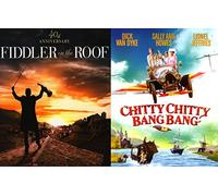 Chitty Chitty Bang Bang & Fiddler on the Roof Musical DVD Set / Classic Family Movie Bundle Double Feature