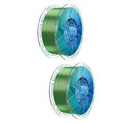 Chitu Systems Conjure Silk filament PLA pour imprimante 3D, filament tricolore de 1,75 mm, rose vif, bleu, vert filament PLA soie pour impression 3D, 2 kg