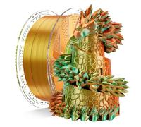 Chitu Systems Conjure Silk PLA Filament, Vert-Orange, Diamètres 1.75±0.02 mm Filament pour imprimante 3D 1KG/2.2lb