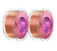 Chitu Systems Conjure Silk PLA Tricolor Filament, Red Gold Purple Filament, Diameters 1.75±0.02 mm Filament pour imprimante 3D 2x1KG/4.4lb