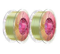 Chitu Systems Filament PLA Conjure Silk Tricolor, Filament Rouge-Jaune-Bleu, Diamètres 1.75±0.02 mm Filament pour imprimante 3D 2x1KG/4.4lb