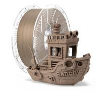 Chitu Systems Filament PLA de bois 1,75 mm, 1 kg, filament rempli de fibres de bois véritable pour imprimante 3D, +/- 0,02 mm, bobine de 1 kg, convient à la plupart des imprimantes 3D FDM (chêne blanc