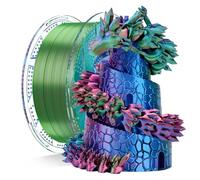 Chitu Systems Filament PLA tricolore Conjure Silk, Filament Rose-Bleu-Vert, Diamètres 1.75±0.02 mm Filament pour imprimante 3D 1KG/2.2lb