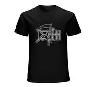 CHITUMA Men's Death Band Shirt Death Logo Silver Rare New T-Shirt Black S