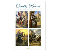 Chivalry Reborn (Wall Calendar 2026 DIN A3 portrait), CALVENDO 12 Month Wall Calendar: From noble battles to a triumphant return home - everyday life as a knight throughout the year